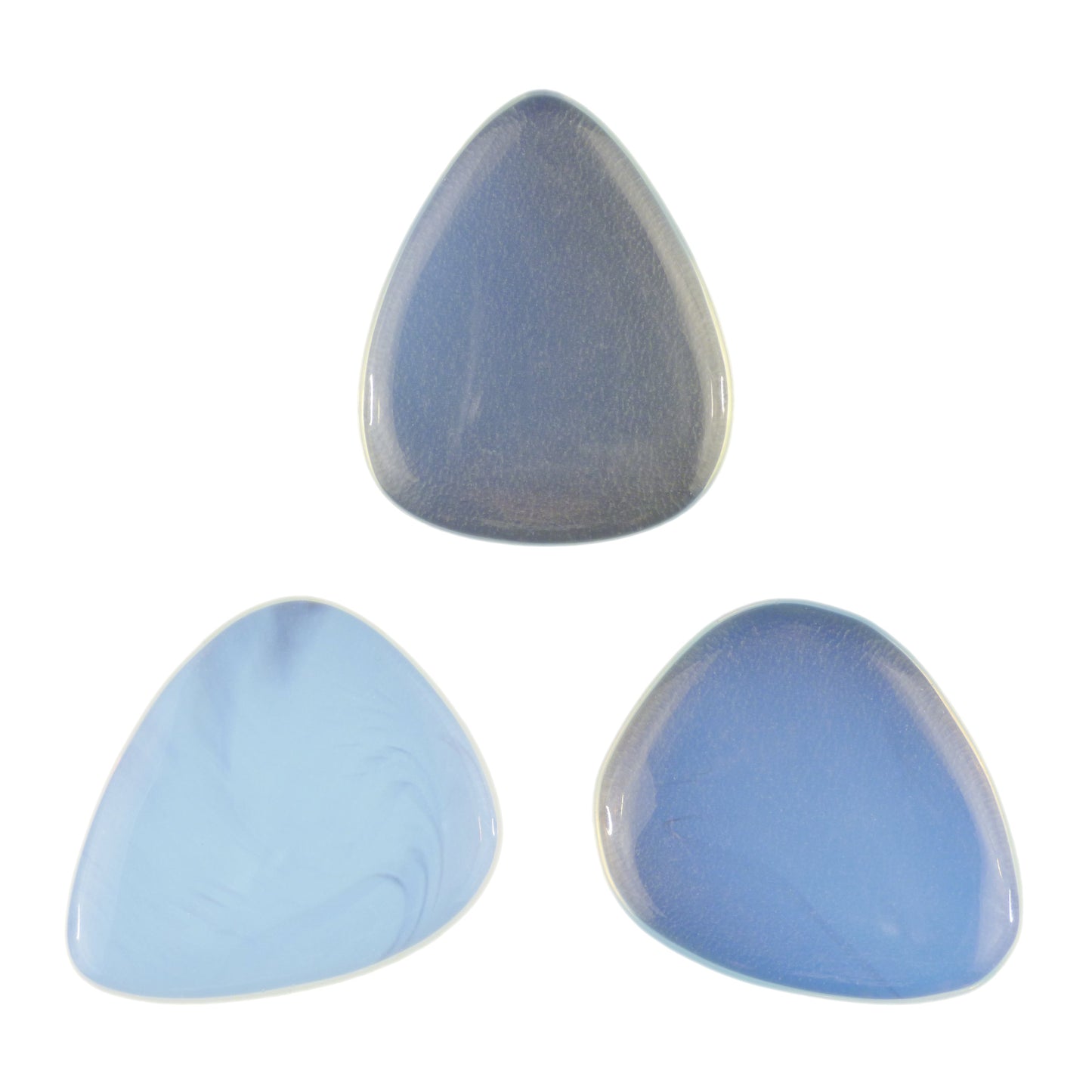Opalite Gemstone Guitar Or Bass Pick - 3.0 mm Ultra Heavy Gauge - 351 Shape - Specialty Handmade Exotic Plectrum