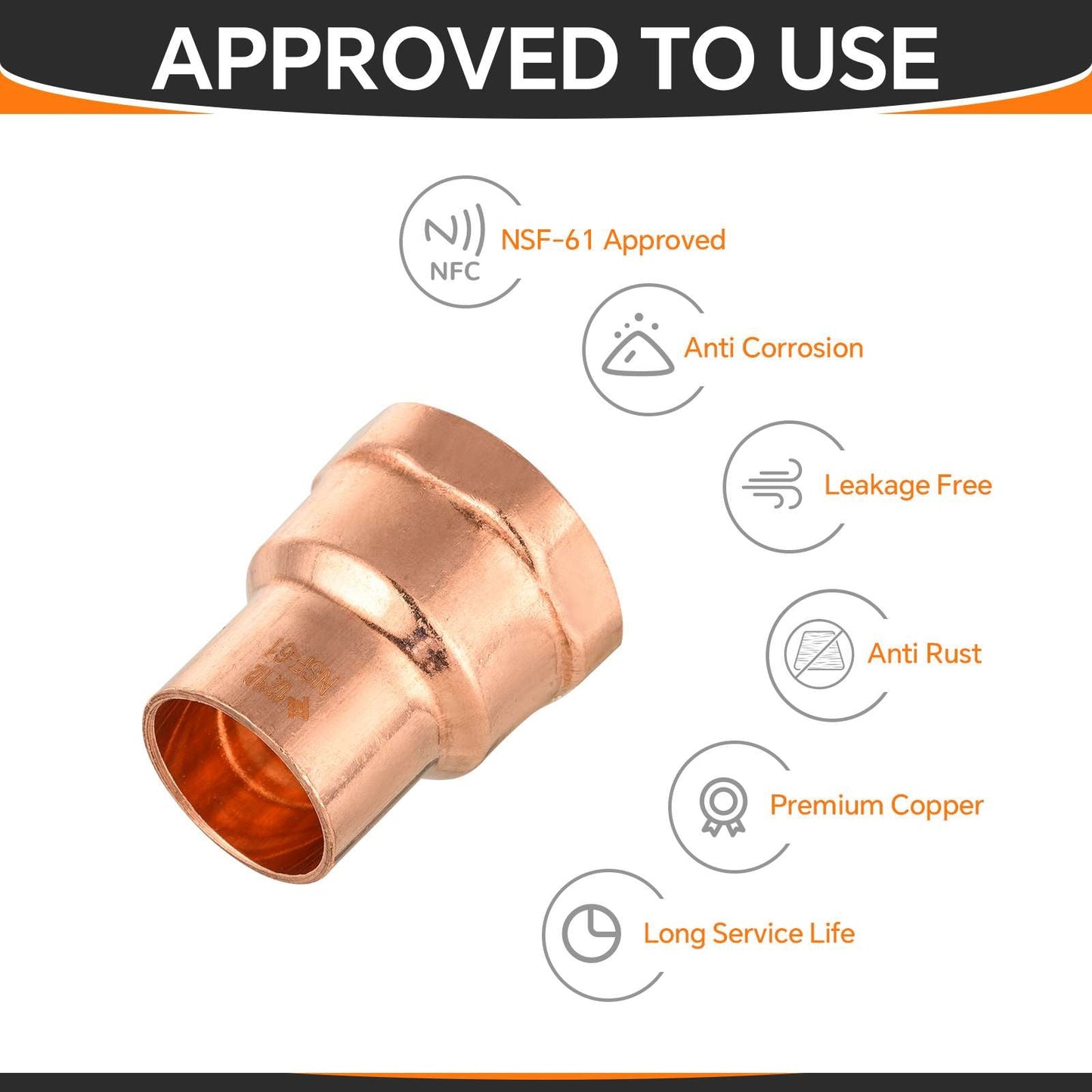 1/2" C x FNPT Copper Female Adapter