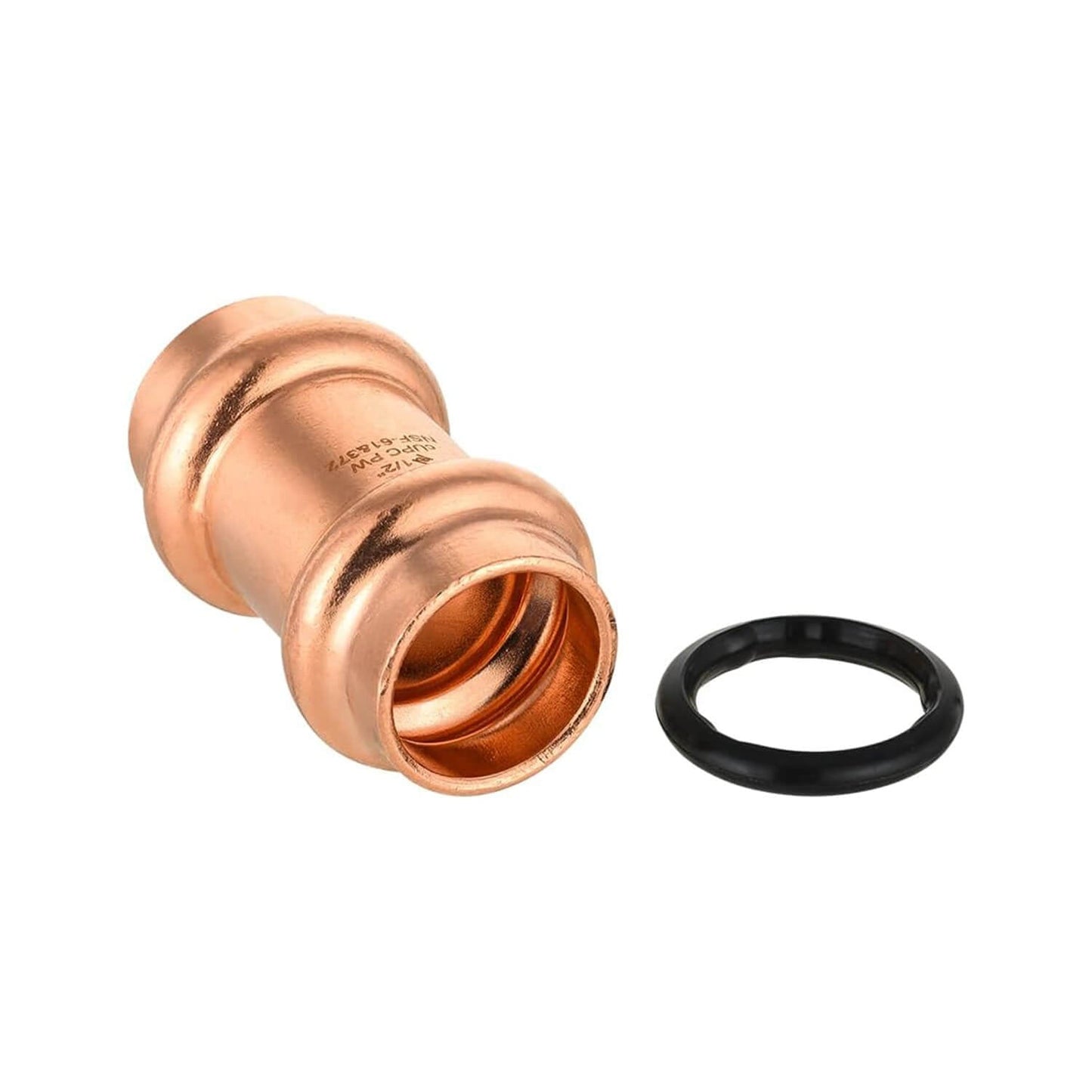 1/2" Press Copper Coupling w/Stop (Lead Free)