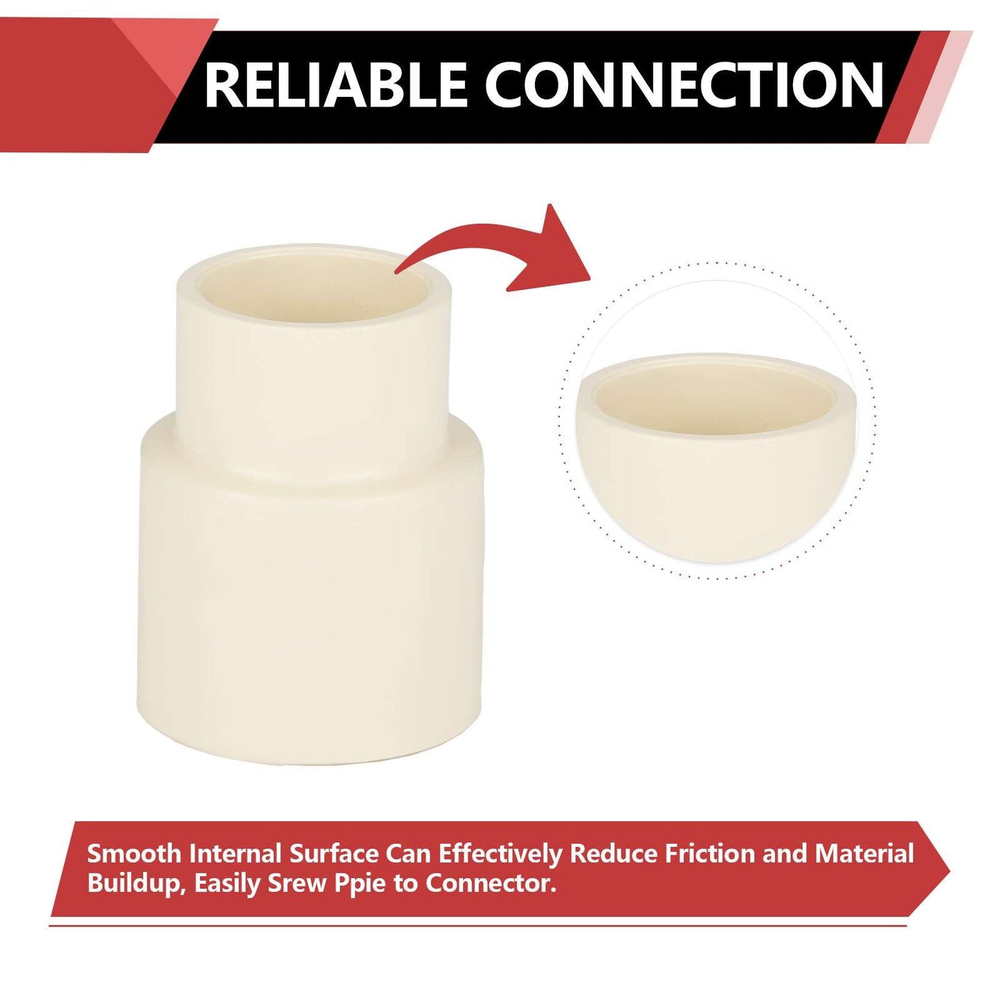 1" X 3/4" CPVC CTS Reducer Coupling (Socket)