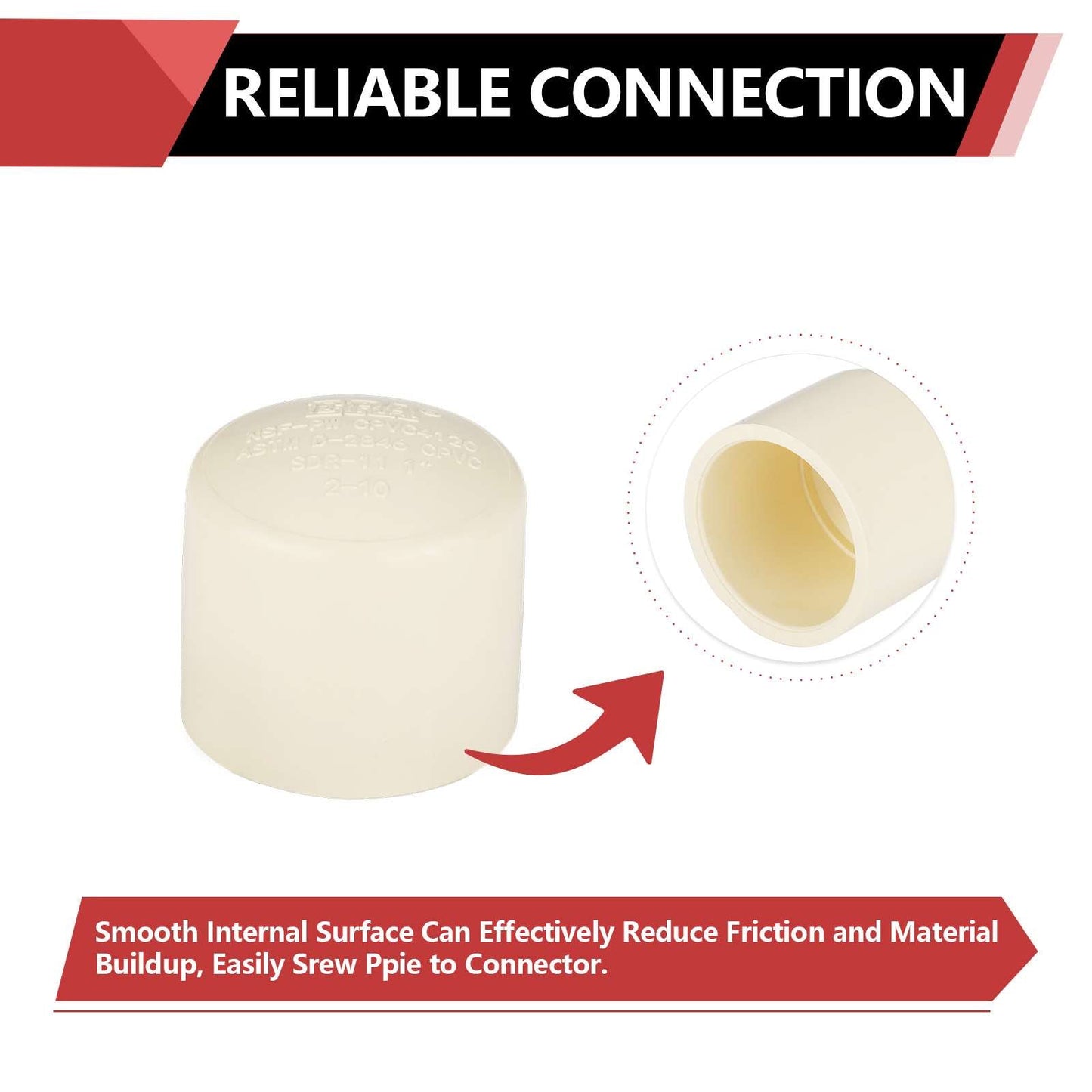 1" CTS CPVC Cap (Socket)