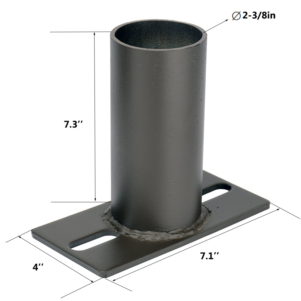 Slip Fitter Adapter for Square Pole Outdoor Light Fixtures, Transform The Slip Fitter into Arm Mounting, Tenon Adaptor for LED Flood Area Lights