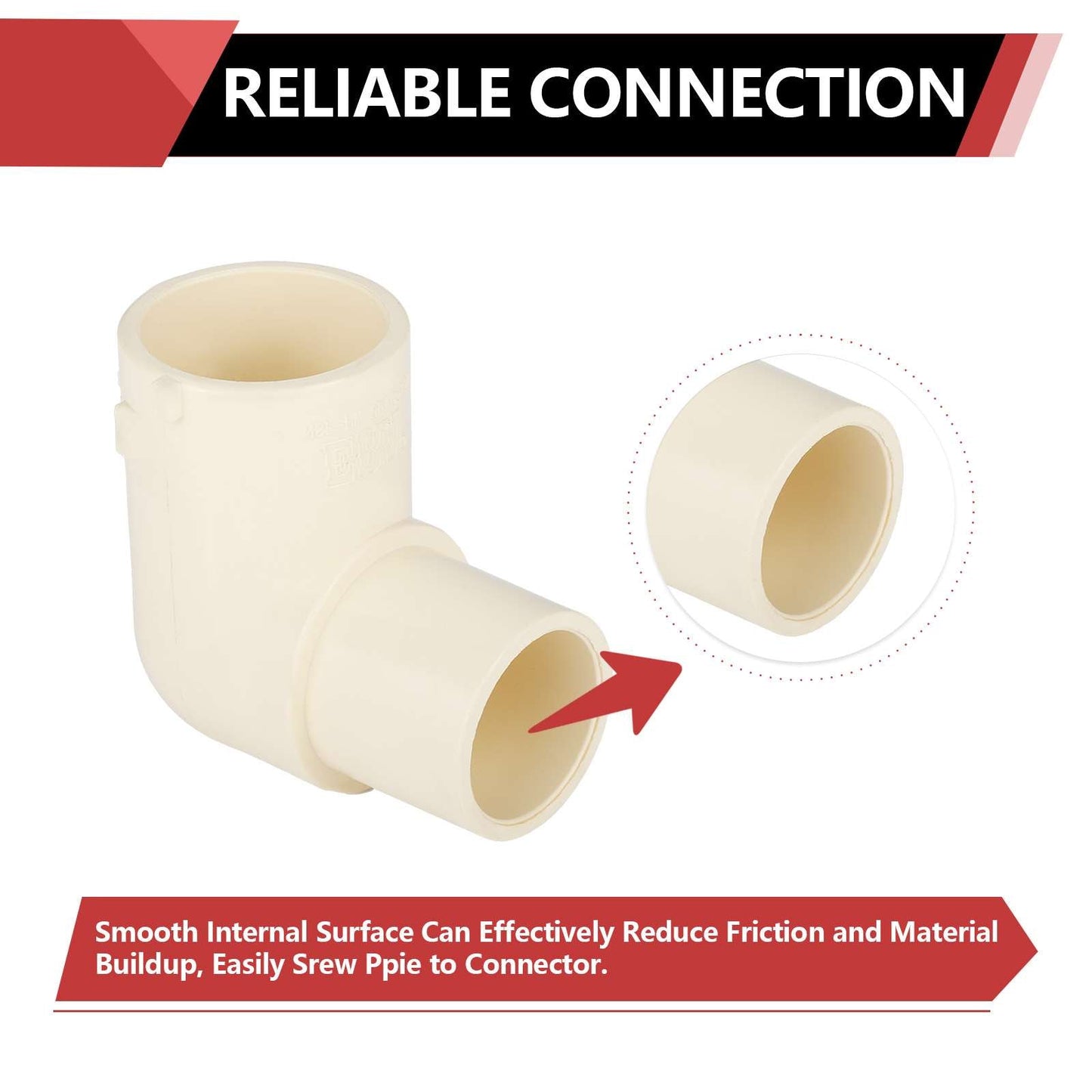 1" CPVC CTS 90° Street Elbow (Spigot x Socket)