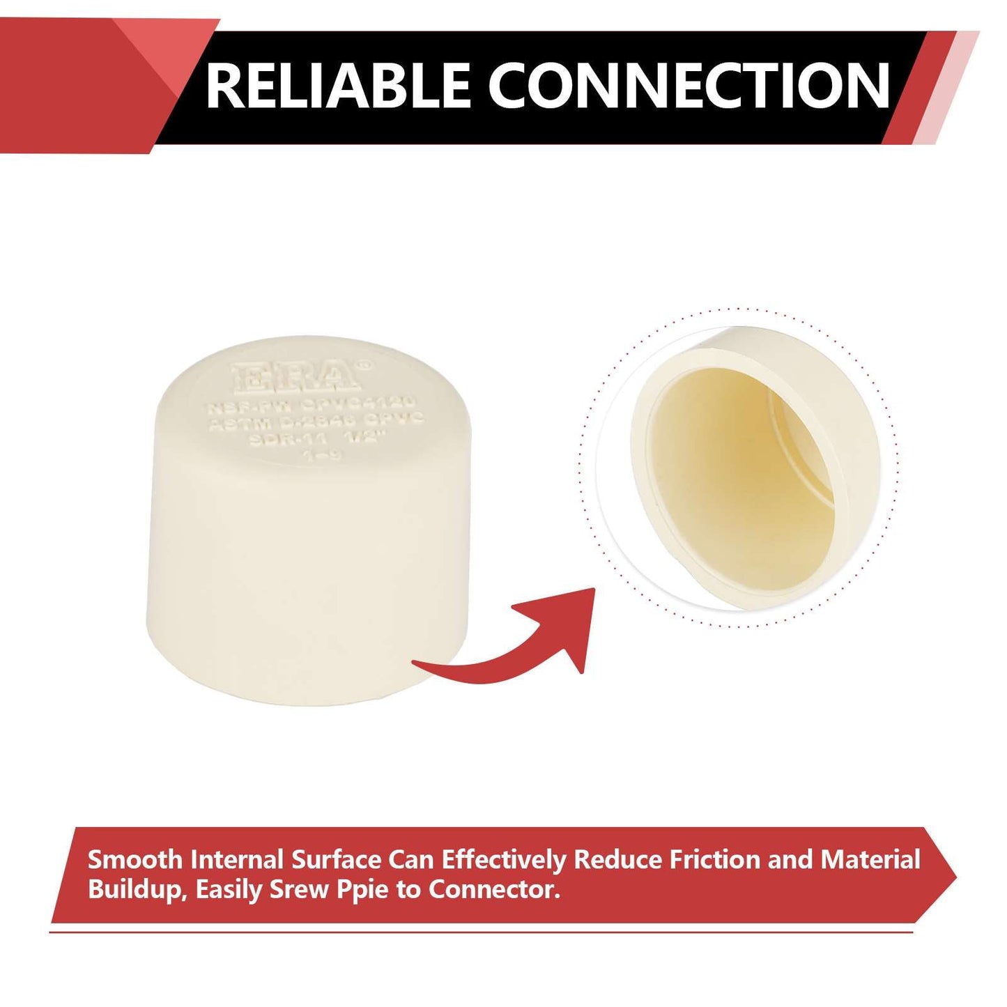 1/2" CTS CPVC Cap (Socket)