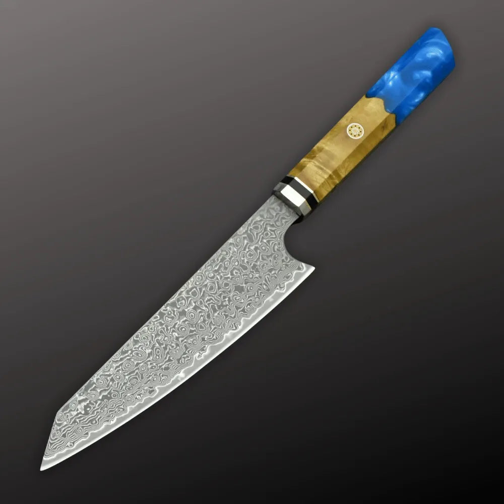 Nirvana VG10 Damascus Chef's Knife with Exotic Olive Wood Handle