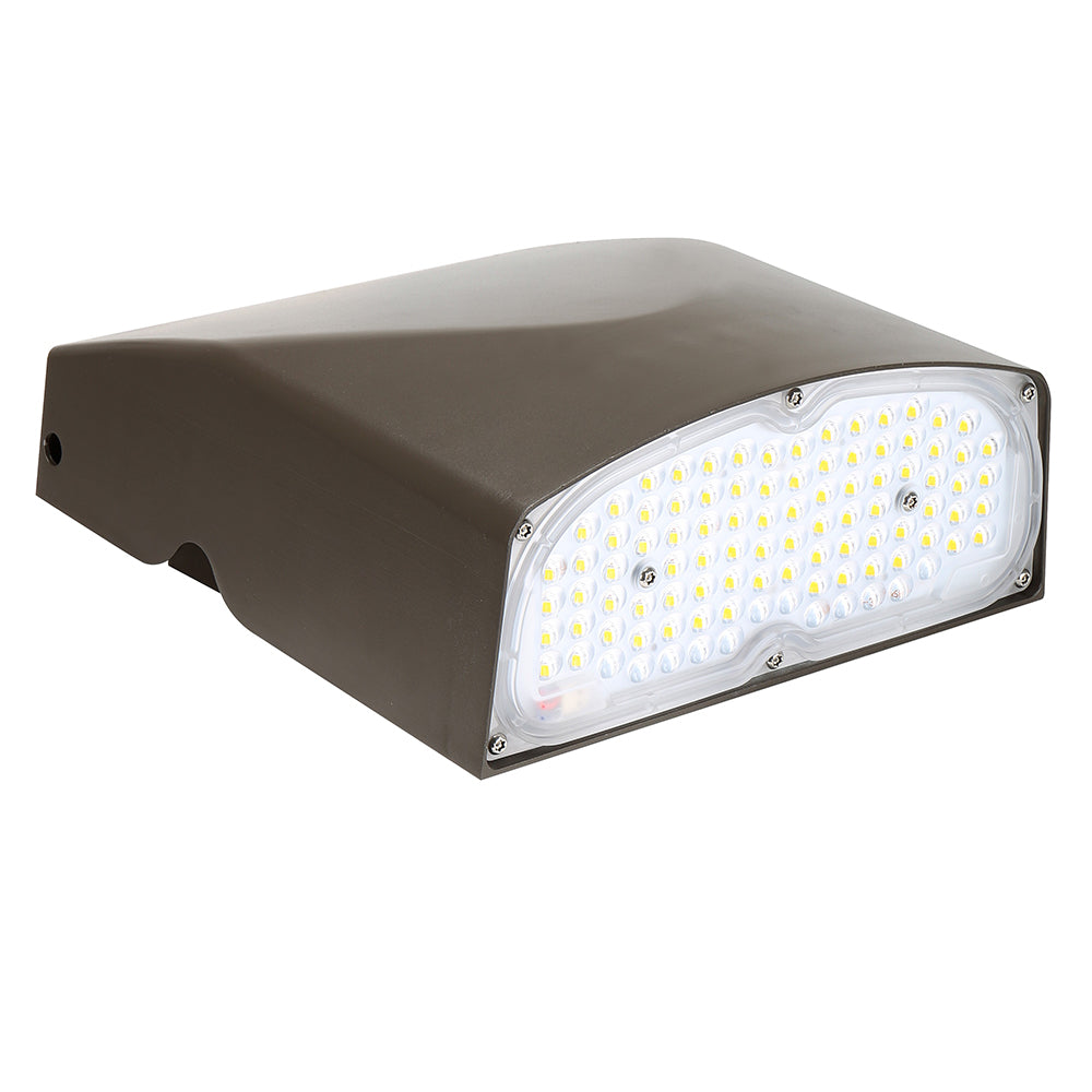 27W 40W 67W 80W Adjustable Outdoor Wall Lights,4000K 5000K 130LM/W 100-300W HPS/HID Equiv Commercial LED Wallpack Lighting Fixture for Area Light