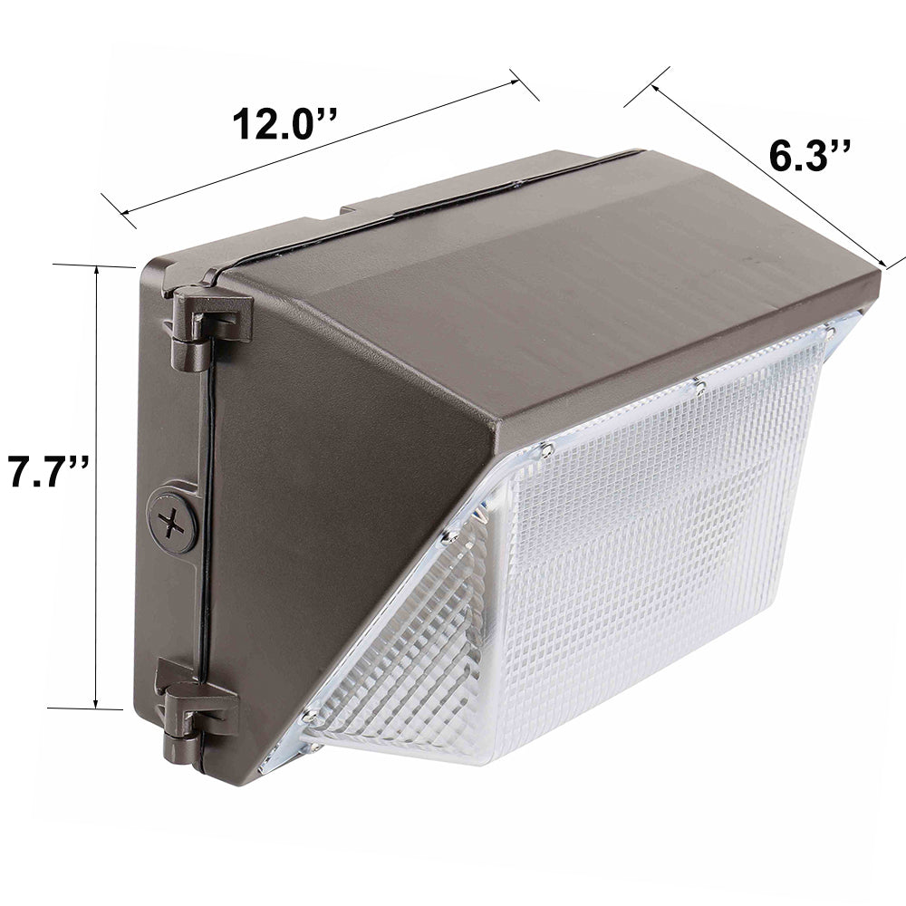 100W 480v LED Wall Light Fixture 5000K 13000LM 480V 200W-400W HID HPS Equiv,  Waterproof Outdoor Commercial Wall Mount Security Lighting UL DLC Listed