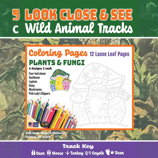 Plants & Fungi Coloring Pages