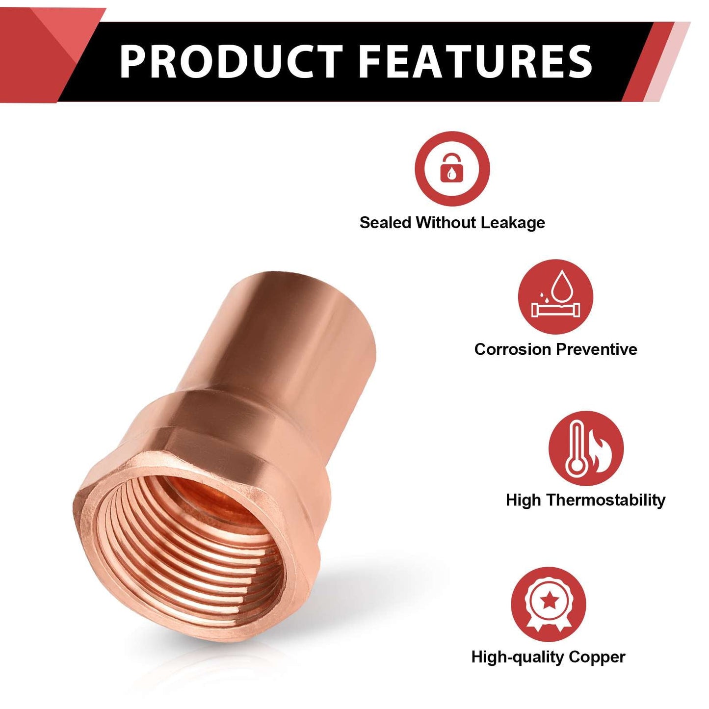 1/2" FTG x Female Threaded Street Adapter