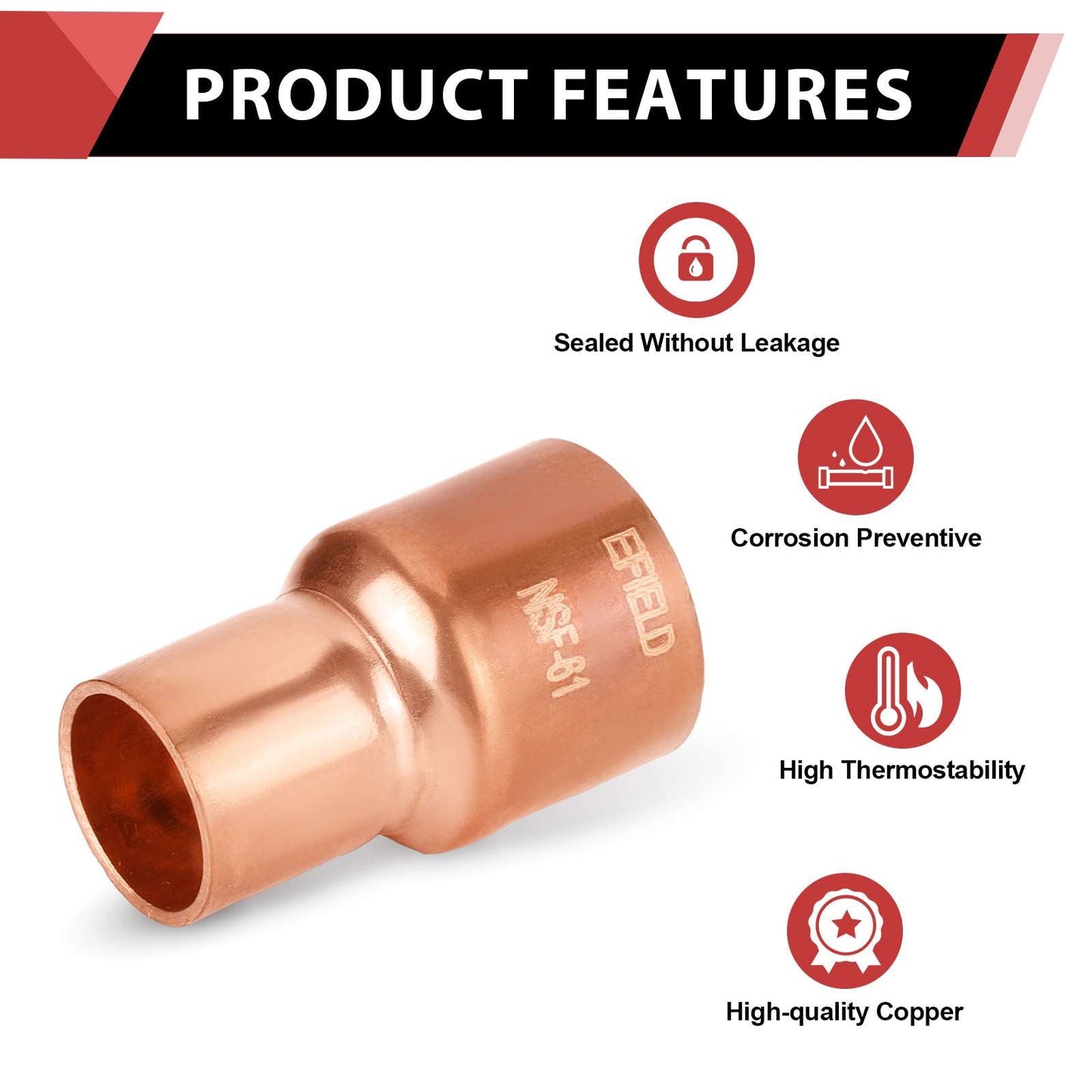 1-1/4" x 1" FTGxC Reducer