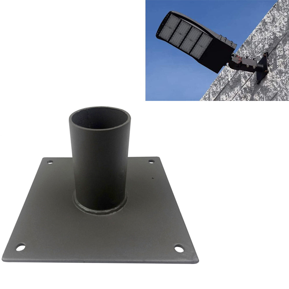Wall Bracket for 2-3/8in Slip Fit Lights, Straight Arm Style Wall Mounting Bracket, Wall Mount Bracket for LED Area Lights
