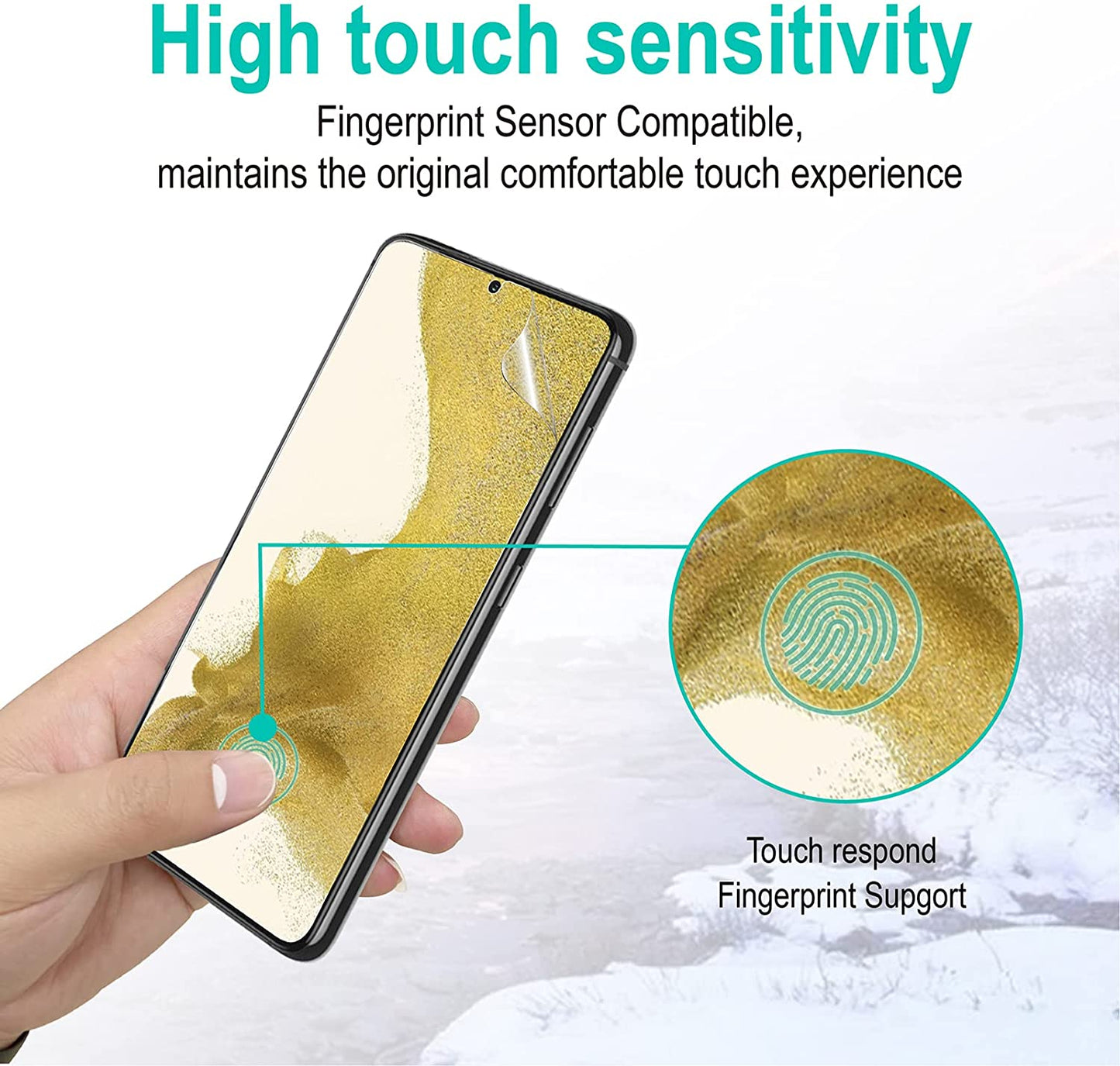 ZeroDamage Tempered Glass Screen Protector (2-Pack) - Samsung Galaxy S22