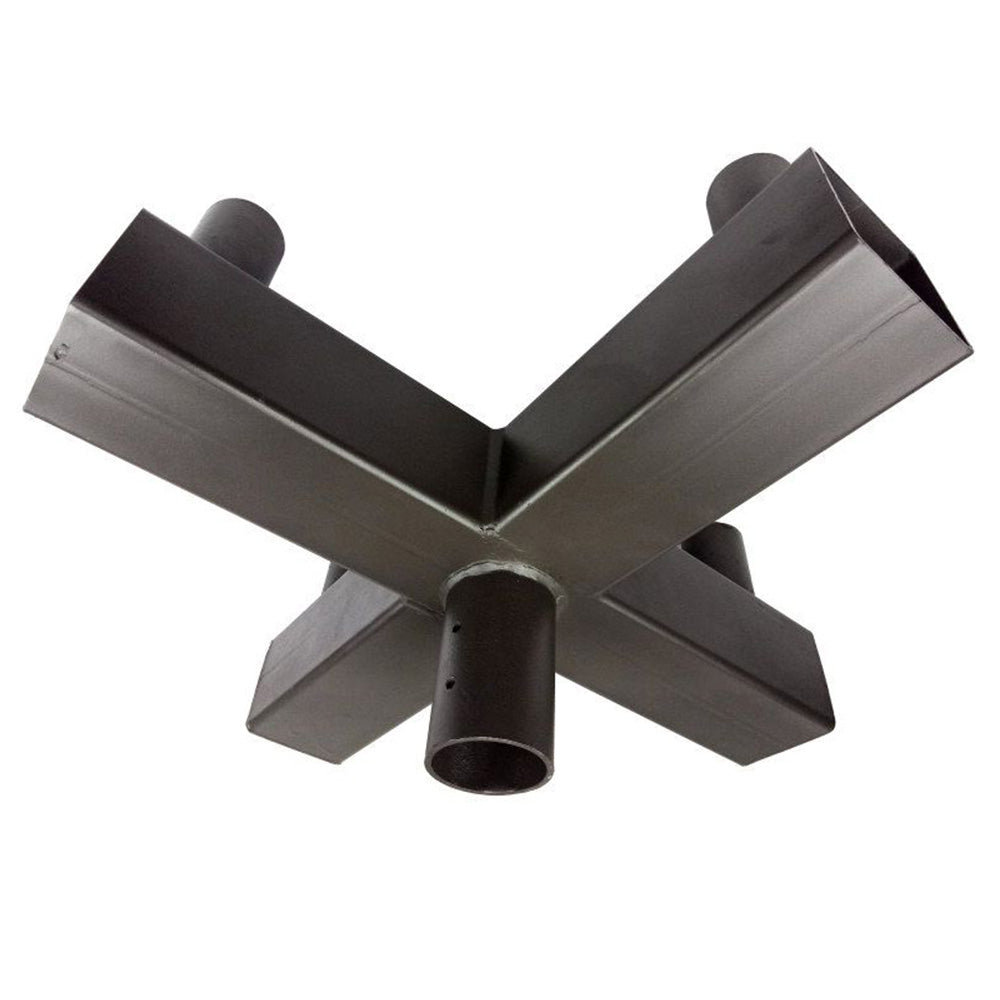 90 Degree Quad Bullhorn Tenon for 4 Lighting Fixture with 2-3/8" Slip Fit Mount,Quad Bullhorn Mount Bracket Dark Bronze Steel for LED Area Lights