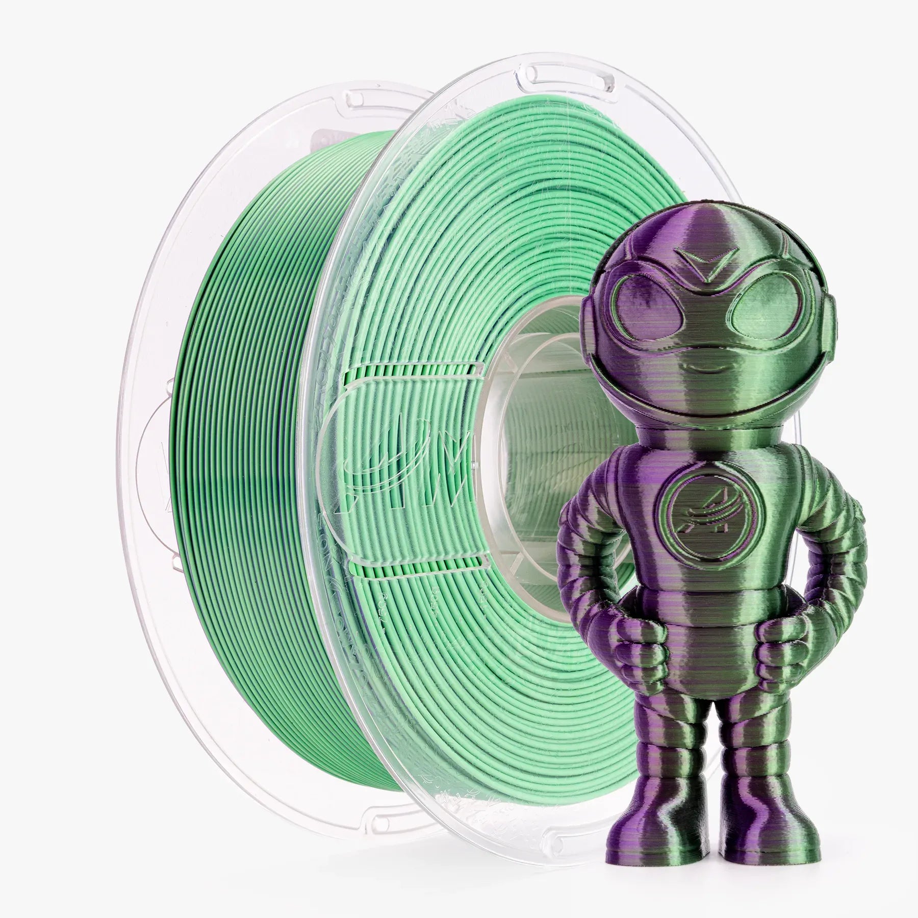 PLA Silk Dual Color Filament 1.75mm, 1KG/2.2LB