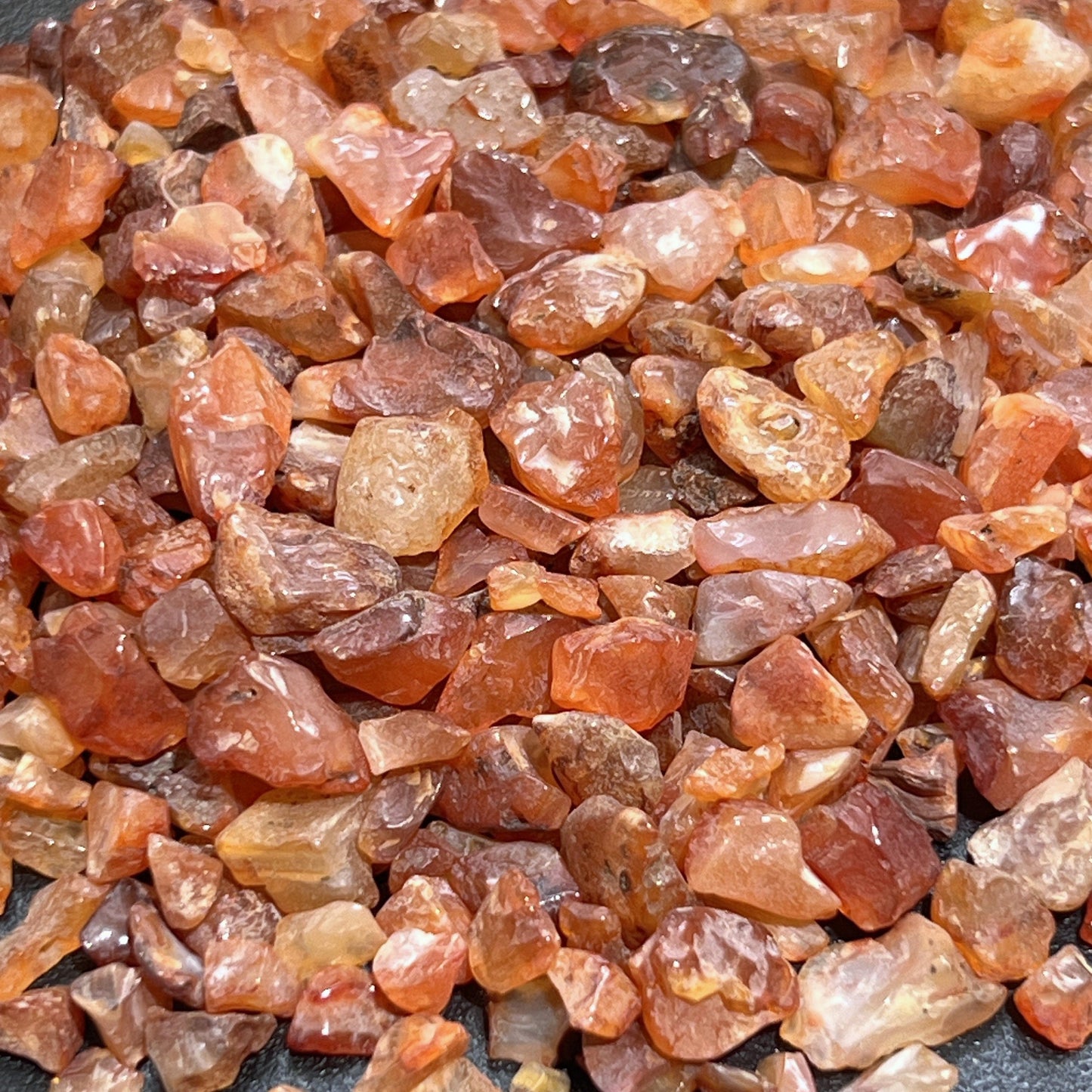 Red Carnelian Agate Small Tumbled Stones (By The Ounce or Pound) Wholesale