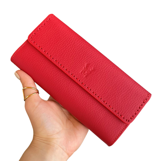 Tampa - Genuine Leather Large Wallet with Phone Compartment