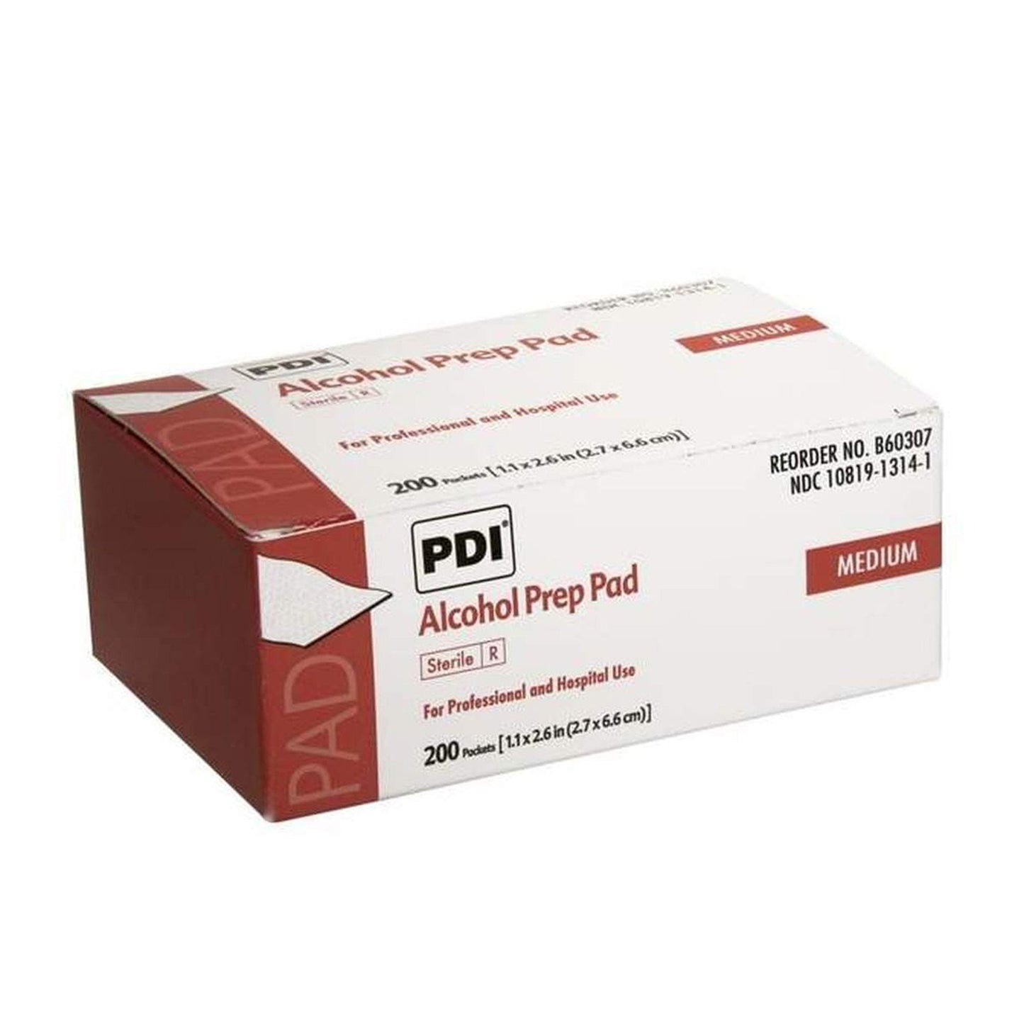 PDI® Alcohol Prep Pad, 2 x 2 Inch B60307