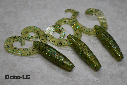 3" Twin Tail Grub, Type A - 8pak