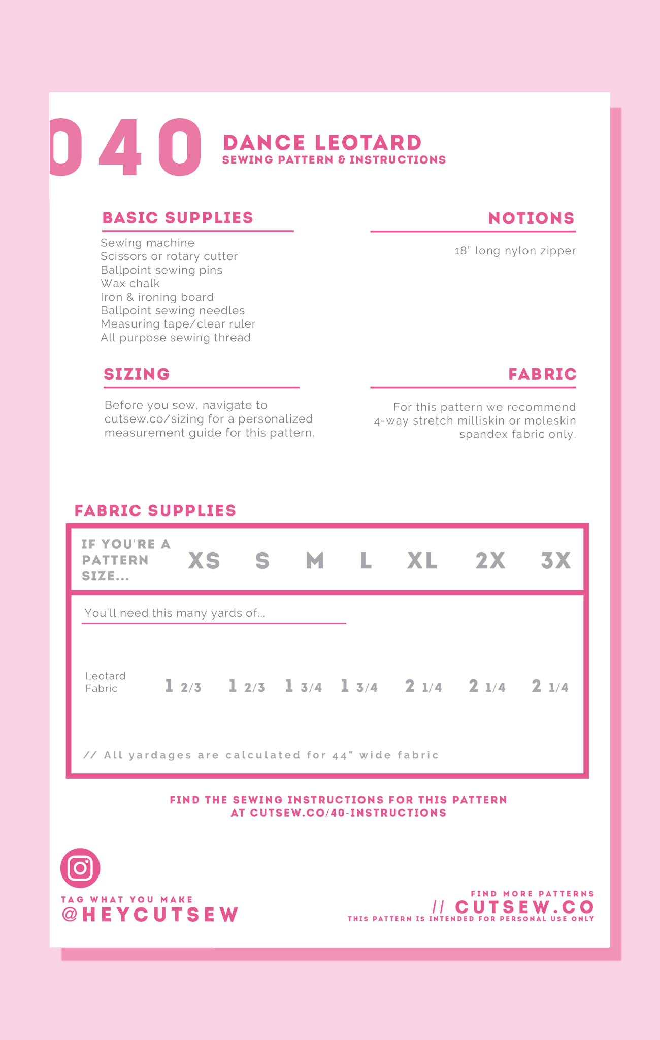 040 // DANCE LEOTARD