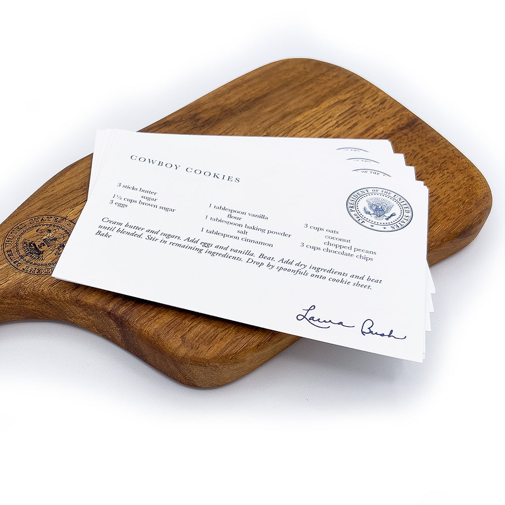 Mrs. Laura Bush Recipe Cards