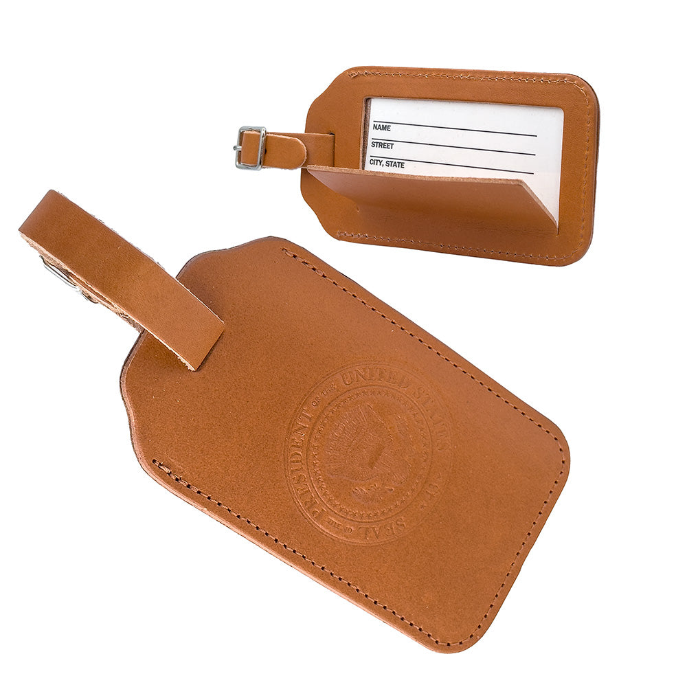 43rd Presidential Seal Luggage Tag Tan
