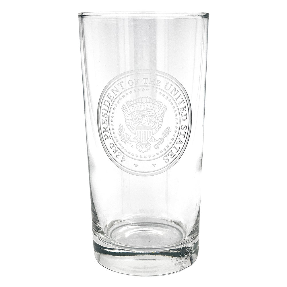 Beverage Glass with 43rd Presidential Seal