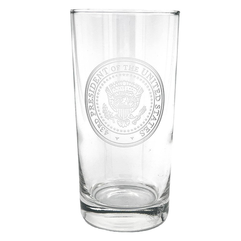 Beverage Glass with 43rd Presidential Seal