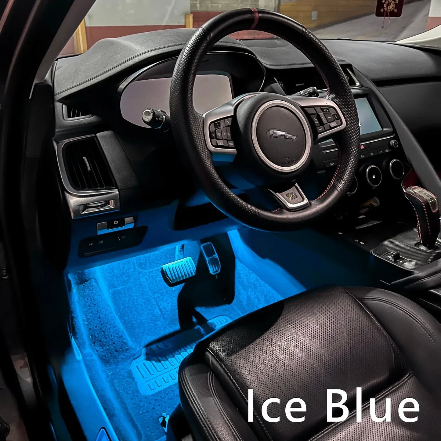 Fit for JAGUAR LED Generic Ambient Lighting Colorful Car Interior Light Footwell Lamp E-PACE F-PACE XFL XEL(Pack of 2)