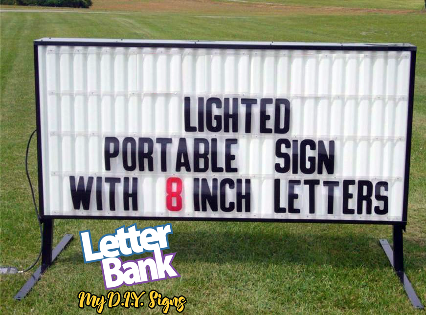 6 foot [40" x 72"] Econo Portable Readerboard Signs