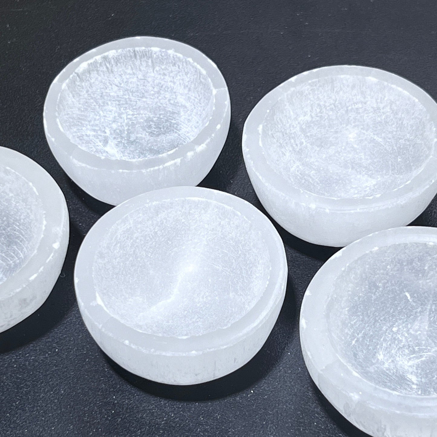 Selenite Mini 2-Inch Bowls Wholesale Gemstone Decor Carving