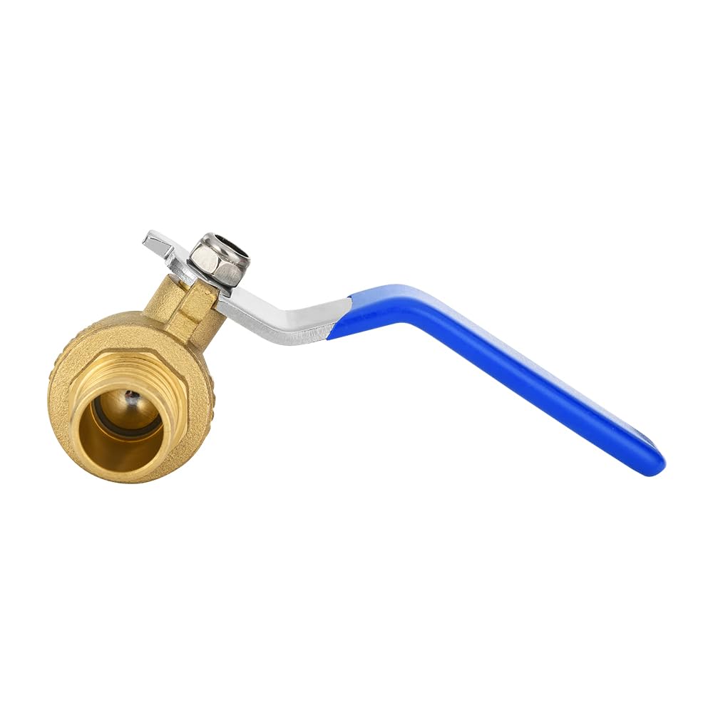 1" PEX Crimp Ball Valve, Blue (Lead Free)