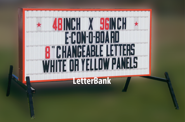 Econo 4x8 Readerboard Sign