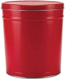 Solid Red Popcorn Tin - 3.5 Gallon