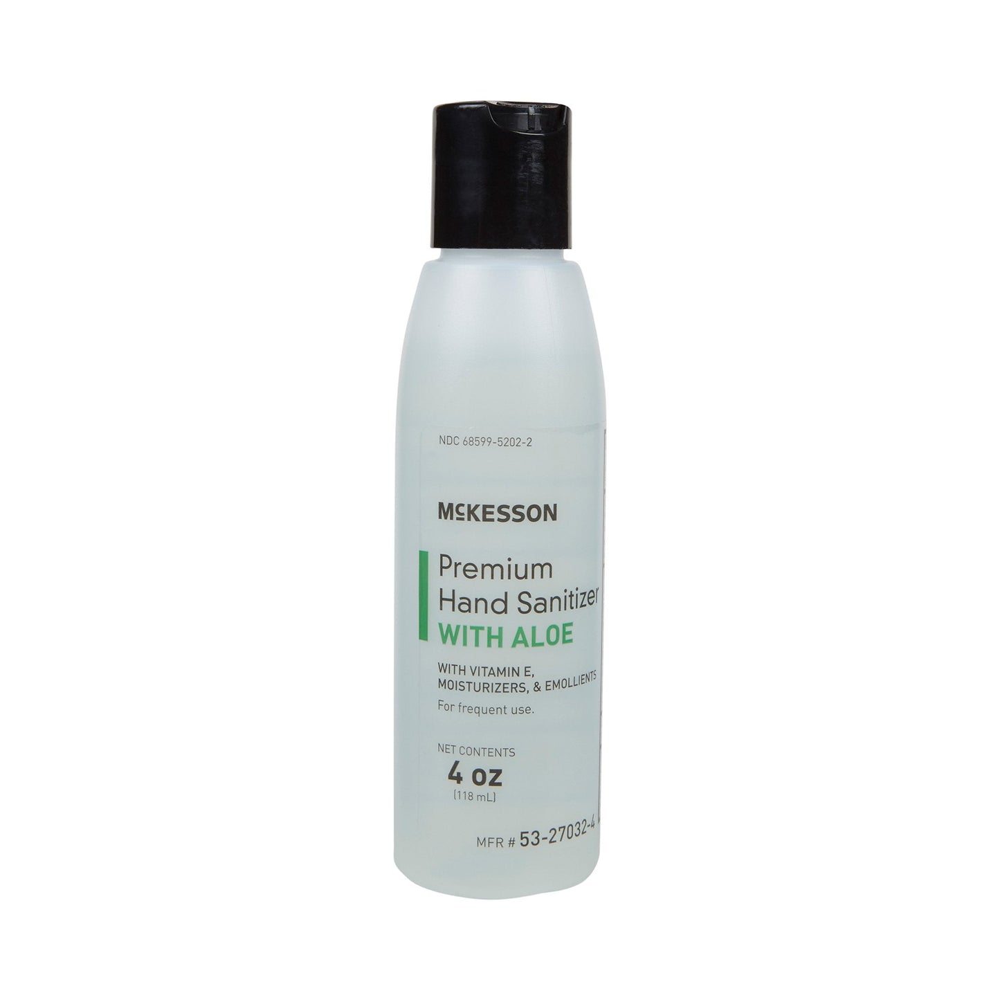 McKesson Premium Hand Sanitizer With Aloe, Ethyl Alcohol Gel, 4 oz Bottle 53-27032-4