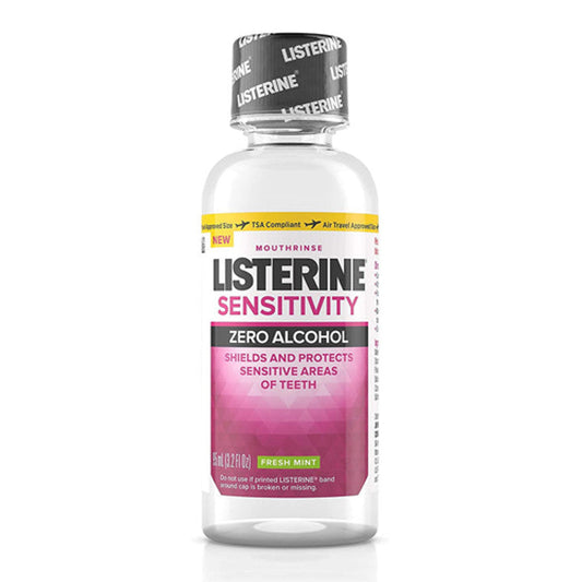 Listerine Sensitivity Alcohol-Free Mouthwash In Fresh Mint, 3.2 Fl. Oz