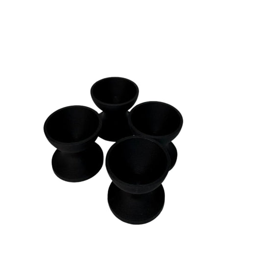 Mini Egg Cup Set, Quail Egg Holders, Set of 4