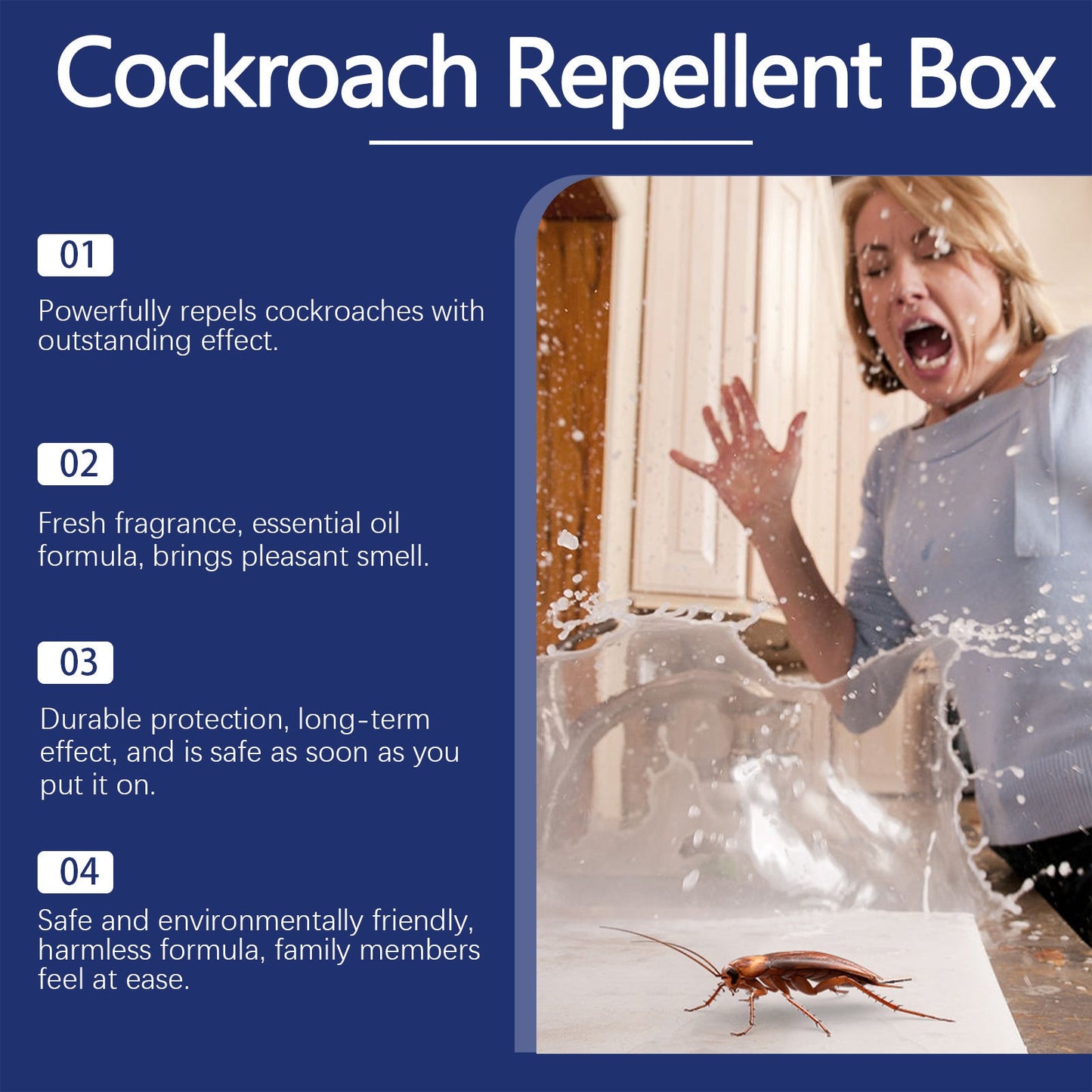 Cockroach Repellent Box Decoy Gel Plant Extract