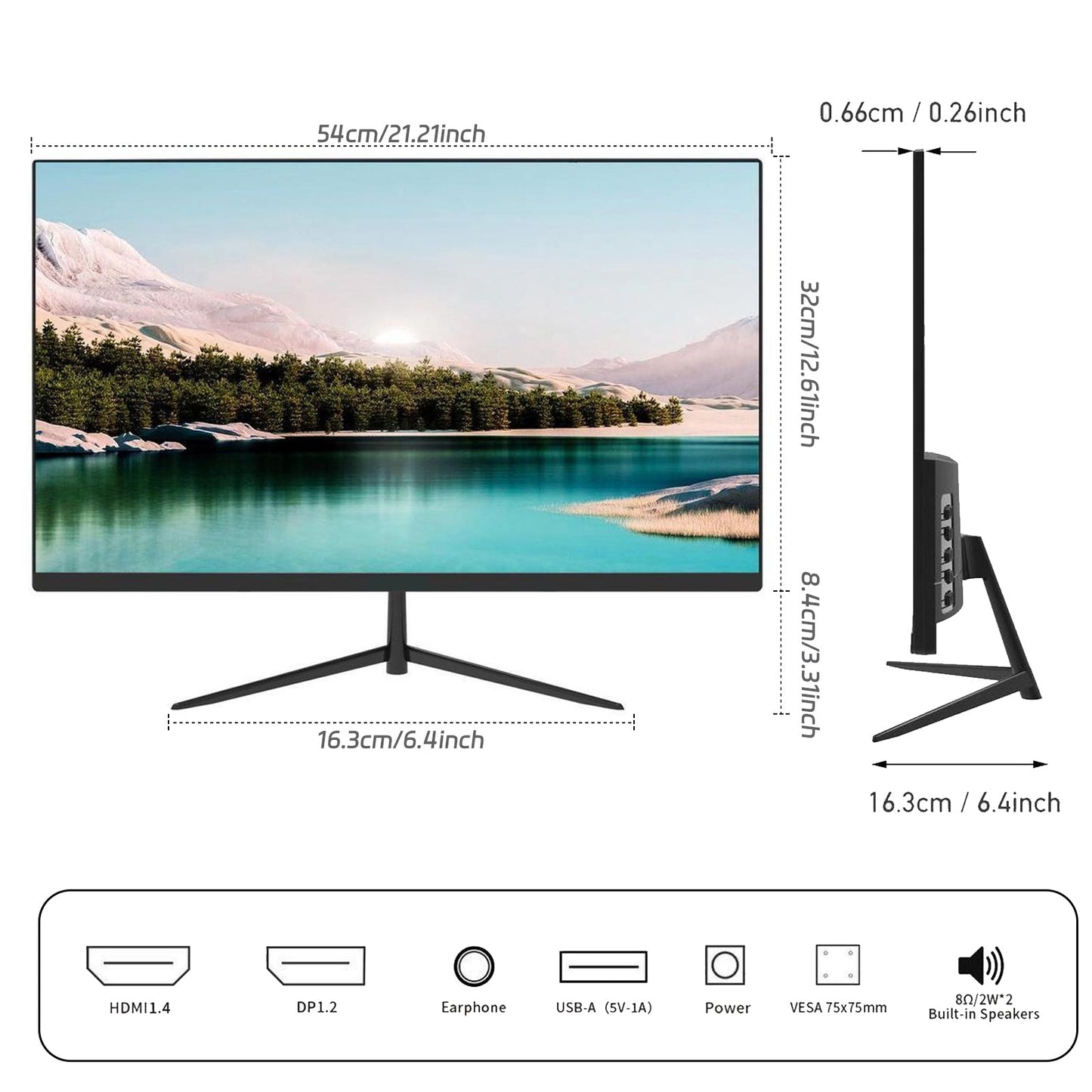 Rehisk 24Inch 180Hz Full HD 1080P Gaming Monitor - RE241KV2