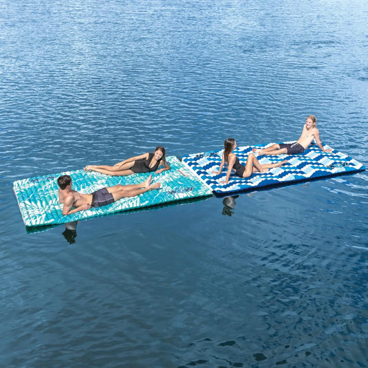 WOW Sports Teal Palm Leaves Water Walkway