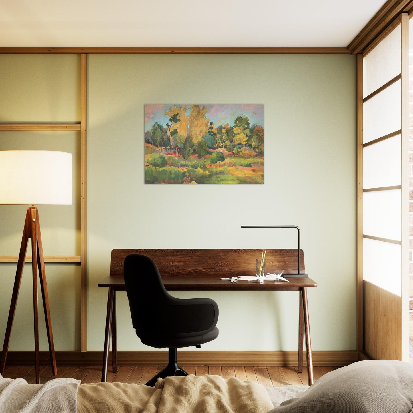 'Garden of Eden' Landscape I 24x36 inch Art Print on Canvas I Original Artwork by American Artist Barbara Cleary