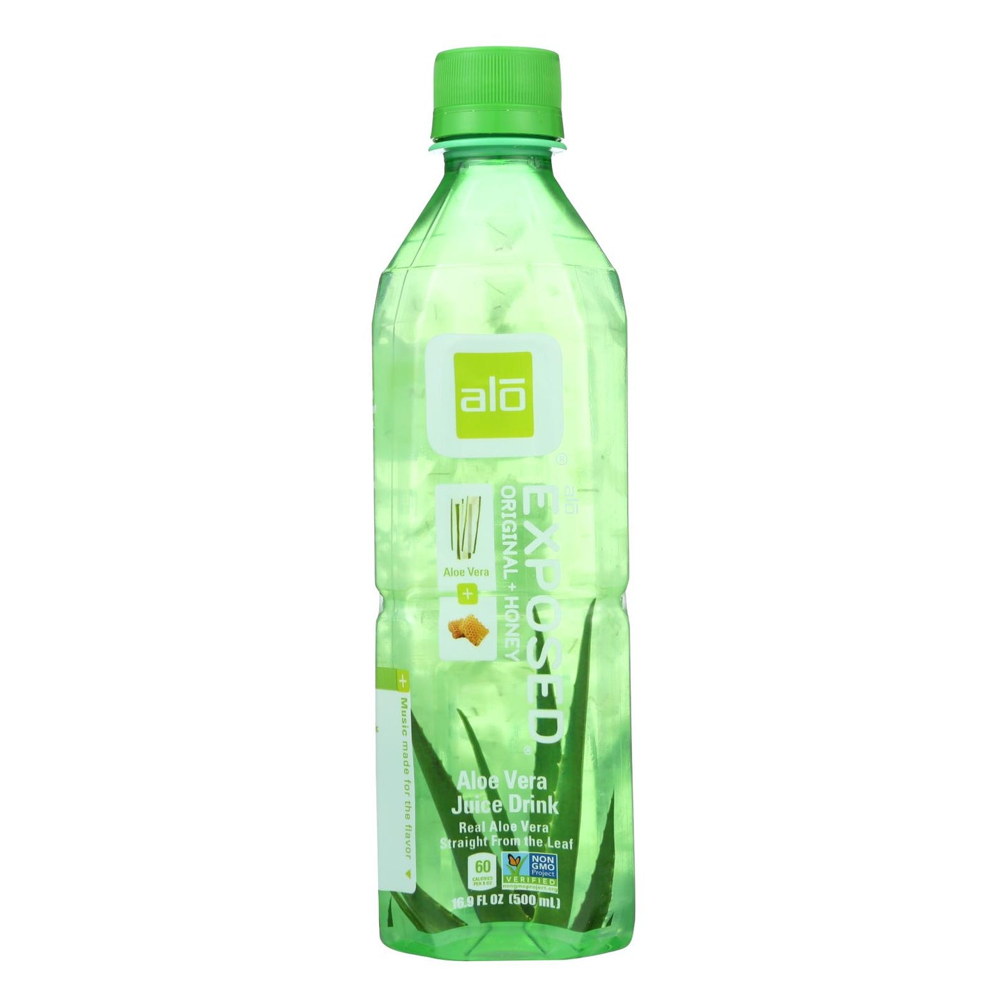 Alo Original Exposed Aloe Vera Juice Drink -  Original And Honey - Case Of 12 - 16.9 Fl Oz.