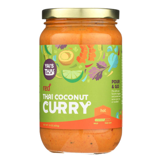 Yai's Thai Thai Coconut Curry - Red - Case Of 6 - 16 Oz