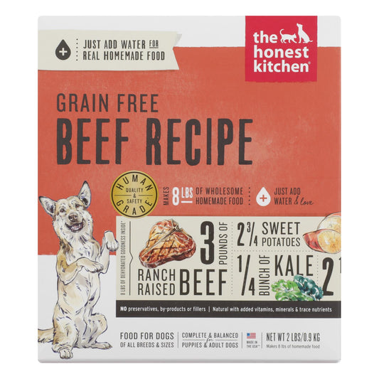 The Honest Kitchen - Dog Food - Grain-free Beef Recipe - Case Of 6 - 2 Lb.