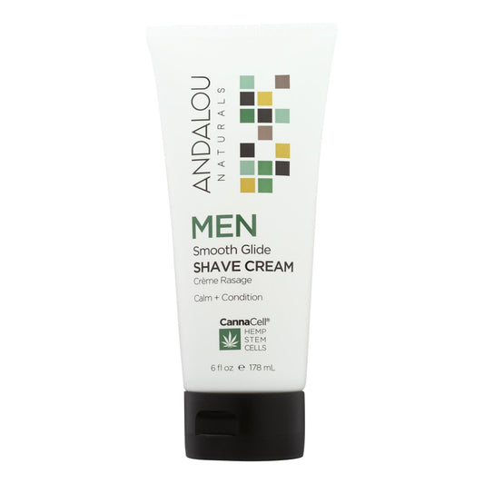 Andalou Naturals - Men Smooth Glide Shave Cream - 6 Fl Oz.