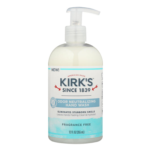 Kirk's Natural - Hand Soap Fragrance Free - 12 Fz