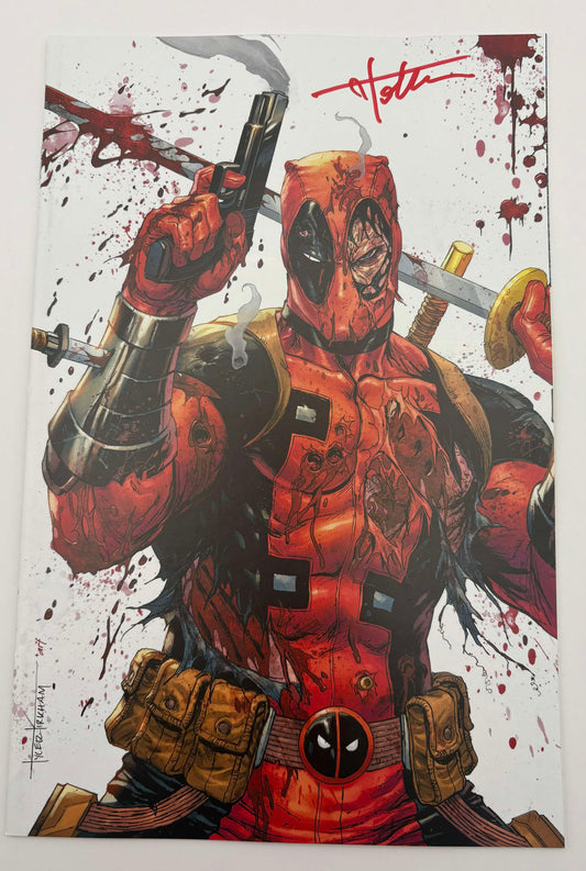 [Signed by Tyler Kirkham] Deadpool / Wolverine #1 Unknown Comics Tyler Kirkham Exclusive Virgin Var [IN STOCK]