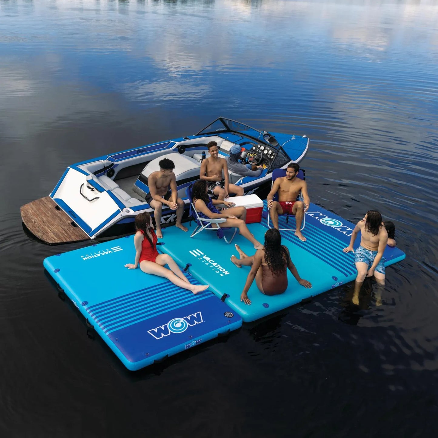 WOW Sports 10'x8'x6" Drop Stitch Vacation Station Dock