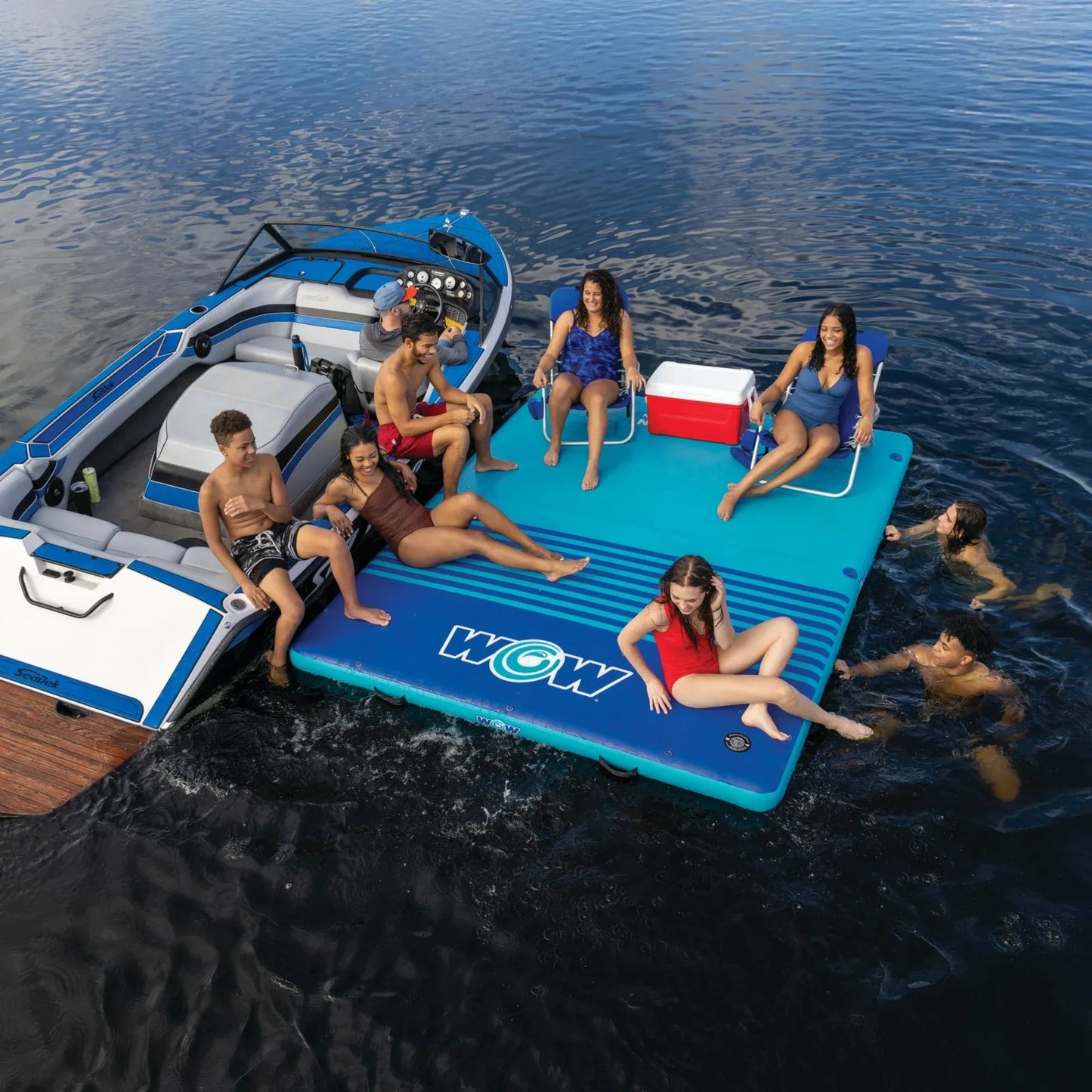 WOW Sports 10'x8'x6" Drop Stitch Vacation Station Dock