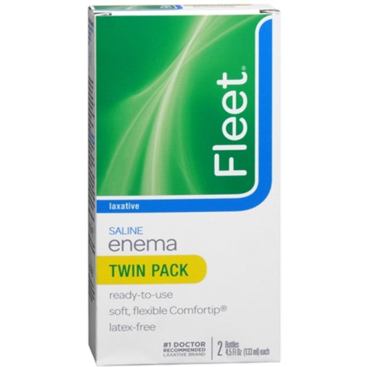Fleet Laxative Saline Enema - Twin Pack - 9oz