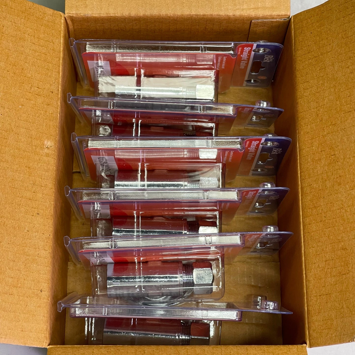 DO IT BEST (6 PACK) Quarter Turn Straight Valve 1/2"COP x 3/8"OD DIB62PCLF 456483